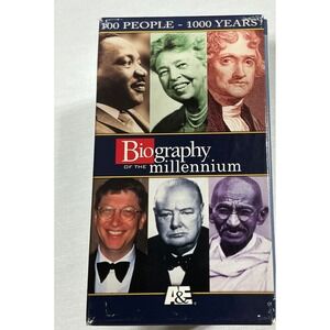 Biography of the Millennium VHS Set 4‎ Tapes A&E History Documentary 100 People